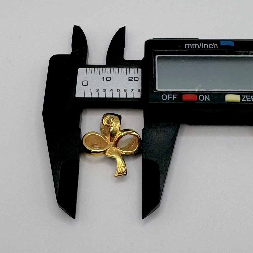 VINTAGE Enamel Bow Earrings - Picture 11 of 11